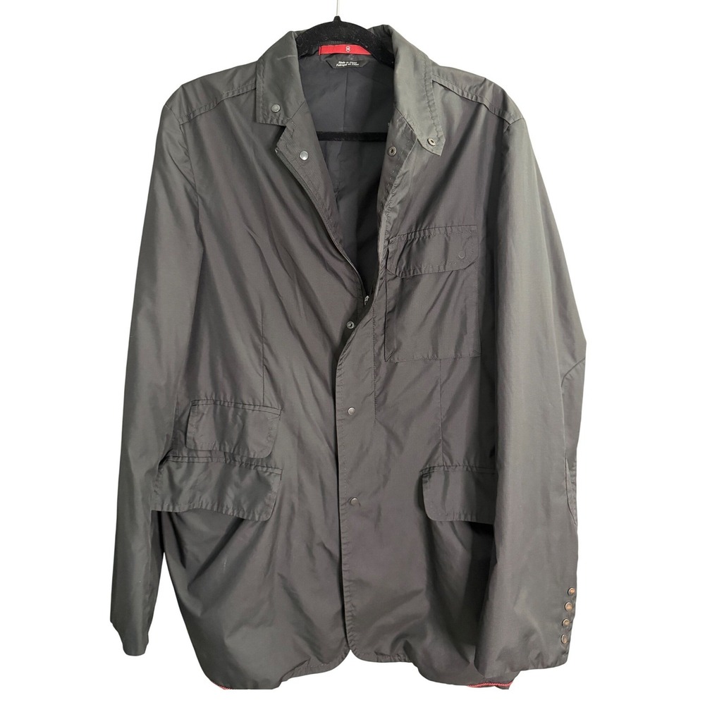 Victorinox Altitude Jacket Men L Black Swiss Army Knife Insulated Travel Utility